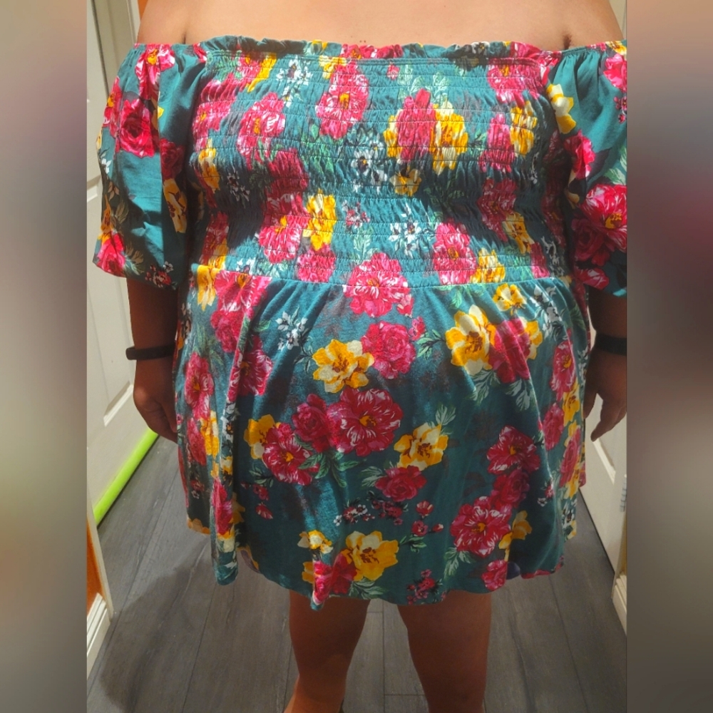 Gently Used Torrid Off the Shoulder Ruffle Top